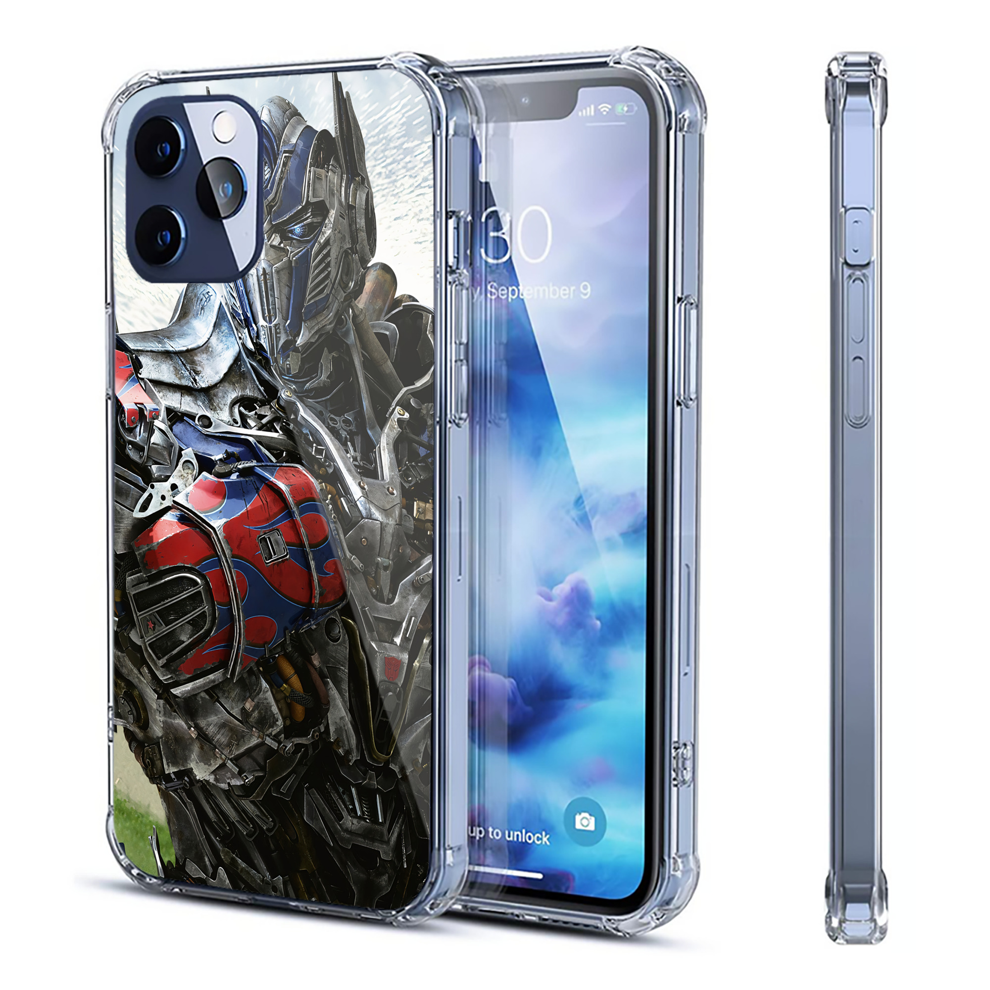 （画像用） Transformers トランスフォーマー 【iPhone 12シリーズ対応】透明スマホケース（クリアソフトケース）